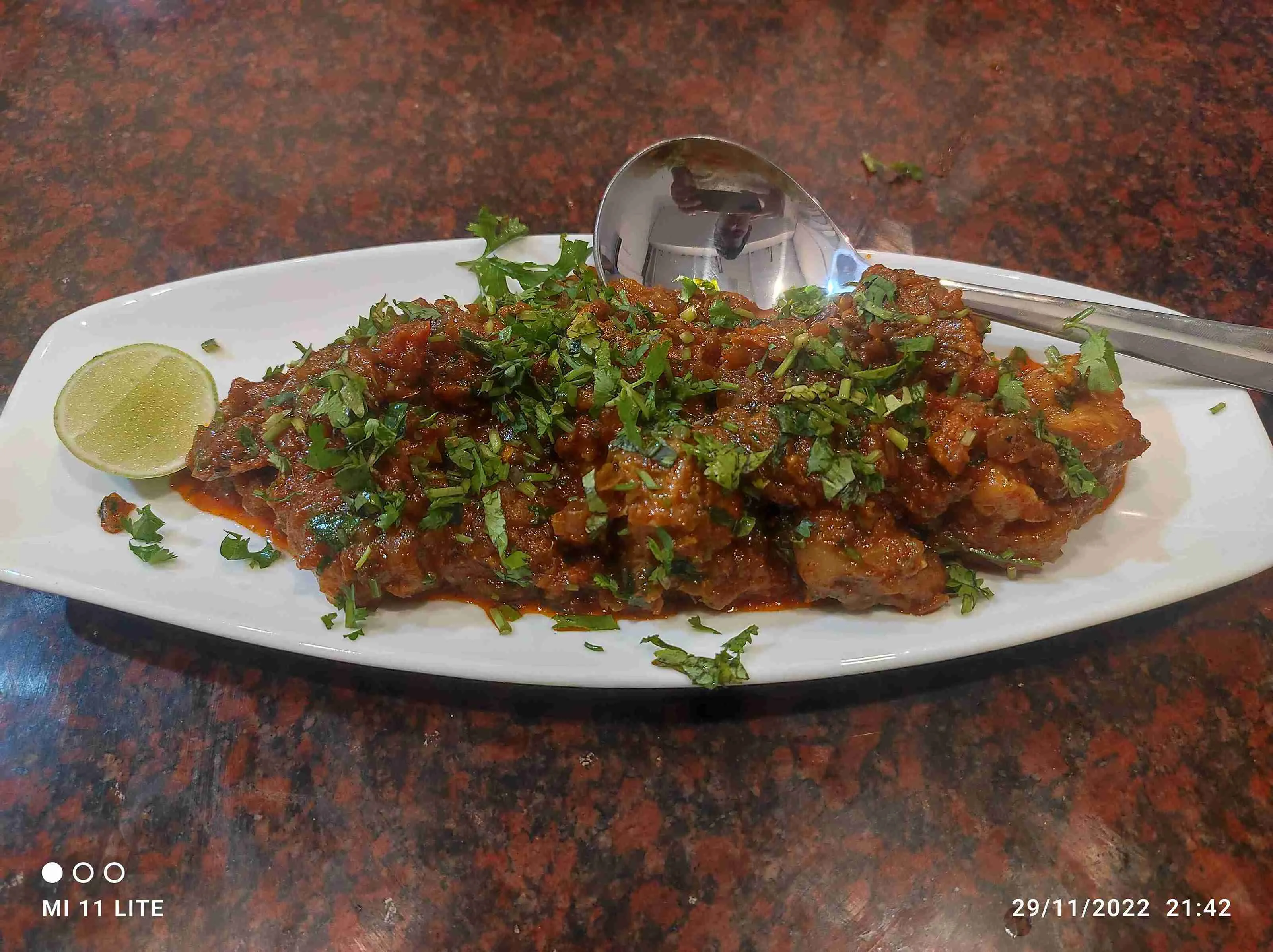 Food at Rosa Mystica, Agonda