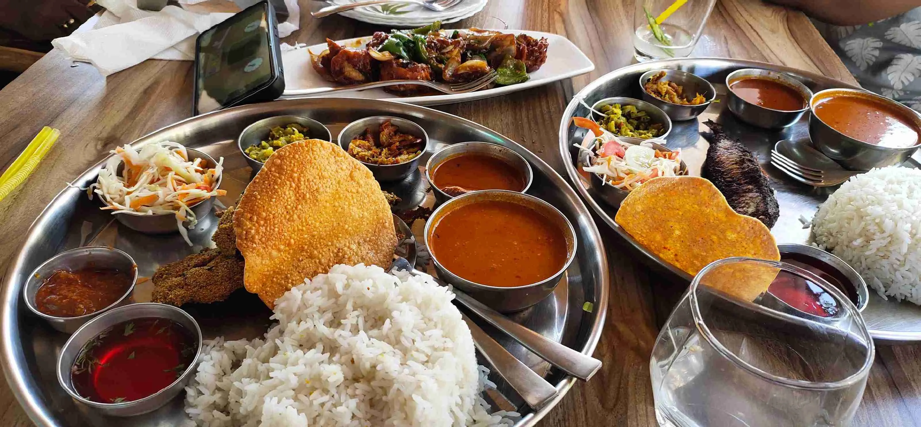 Food at Rosa Mystica, Agonda