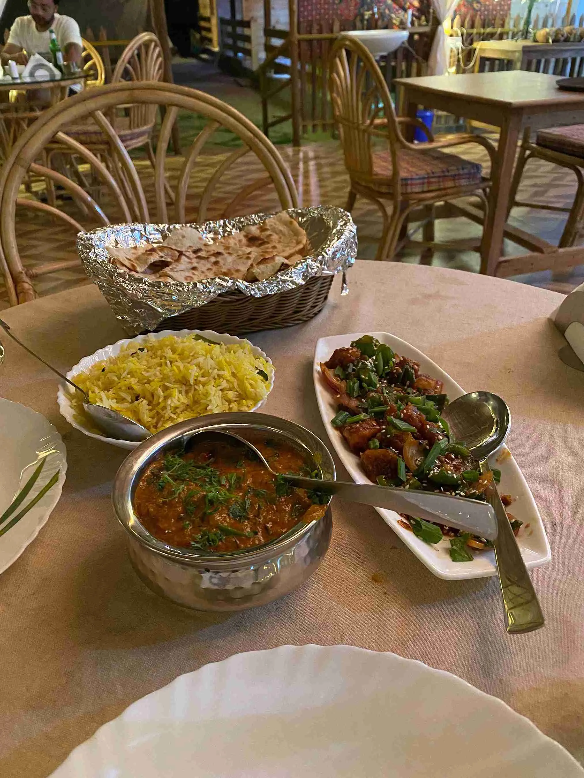 Food at Rosa Mystica, Agonda