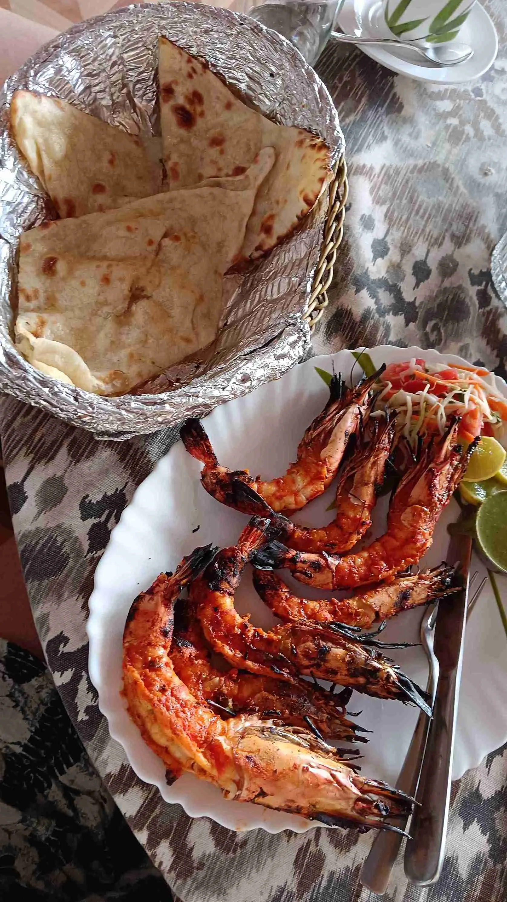 Food at Rosa Mystica, Agonda